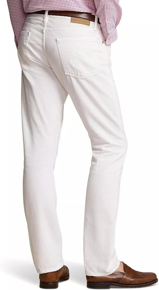Translation missing: en.Polo Ralph Lauren Jeans Men's 40x32 Deckwash White Varick Slim Str Garment-Dyed