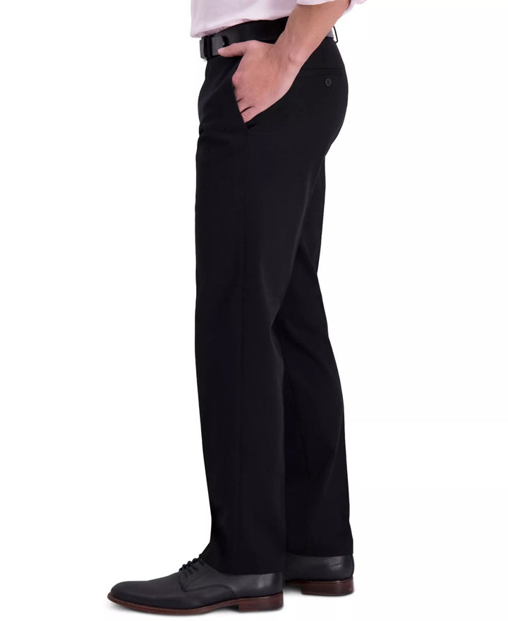 Translation missing: en.Haggar Men's Iron Free Premium Khaki Straight-Fit Flat-Front Pant - Black-33x32