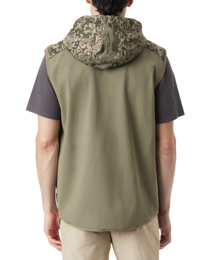 Translation missing: en.Bass Outdoor Men's Earlybird Runner Camo Vest Bark Camo Deep Lichen-Large