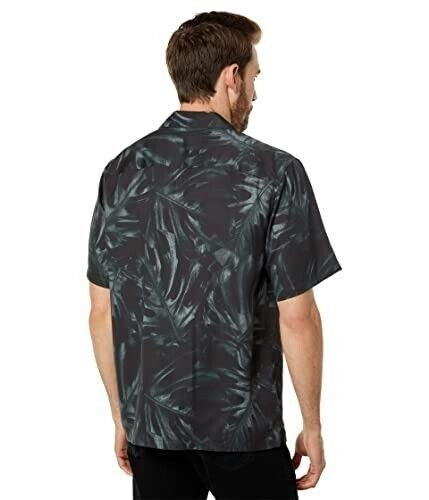 Translation missing: en.Theory Men's Noll Bold Palm Print Camp Collar Shirt in Balsam Multi M0479518-Med