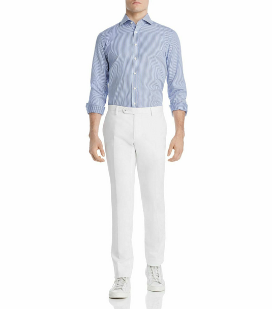 Translation missing: en.Dylan Gray Bengal Striped Classic Fit Shirt Blue/White-Size Small