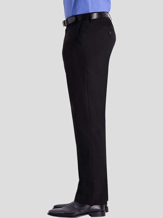 Translation missing: en.J.M. Haggar Men's 4-Way Stretch Classic Fit Premium Dress Pants Black-40x29