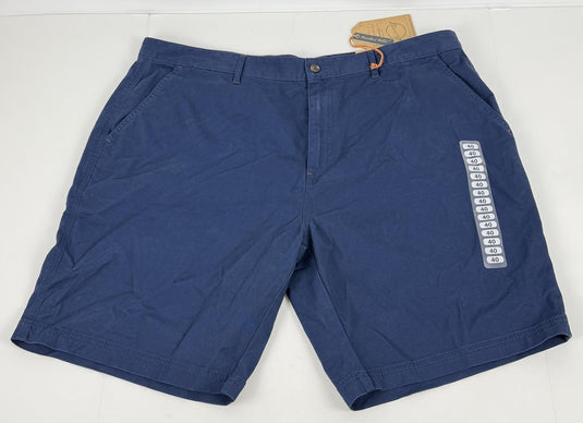 Translation missing: en.Weatherproof Vintage Men's 9" Stretch Ribbed Ottoman Flat Front Shorts Navy-40W