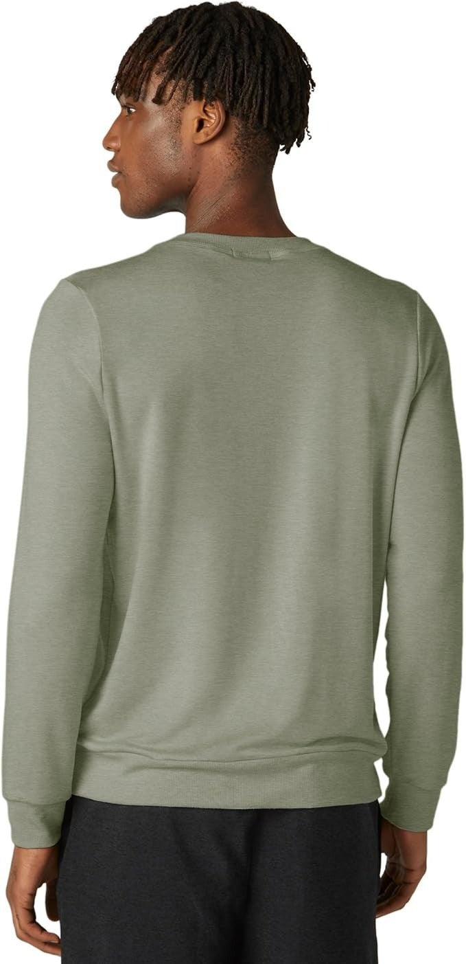 Translation missing: en.Beyond Yoga Mens Always Beyond Pullover in Gray Sage-Medium