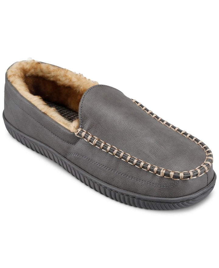 Translation missing: en.Haggar Men's Smooth Venetian Indoor/Outdoor Slipper - Grey-L 9.5-10.5