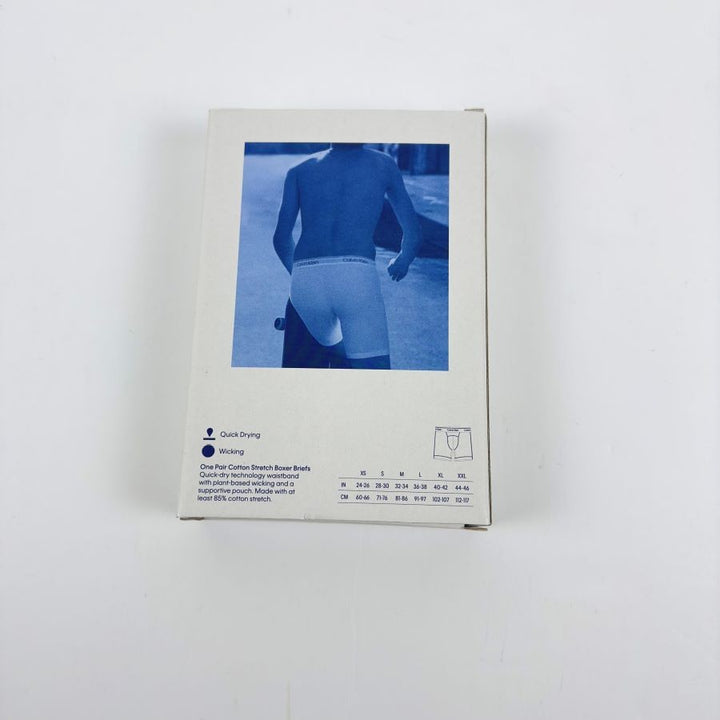 Translation missing: en.Calvin Klein Mens I Pair Cotton Stretch Athletic Active Boxer Briefs Gray_Small