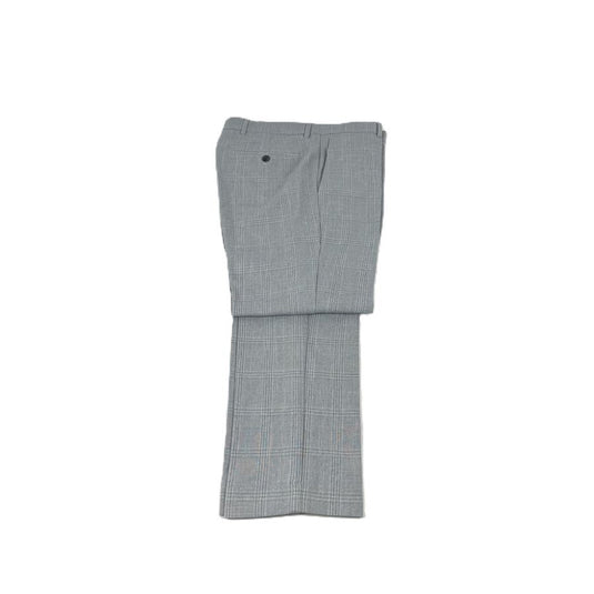 Translation missing: en.Perry Ellis Portfolio Men's Slim-Fit Flat Front Twill Pants - Light Grey-31x32