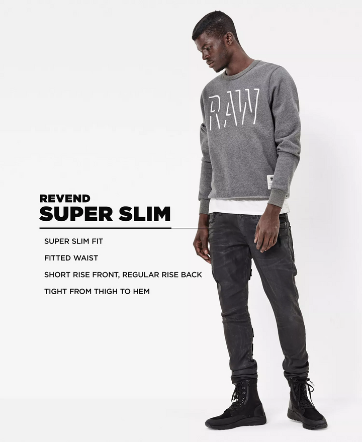 Translation missing: en.G-Star Raw Men's Revend Skinny Fit Jeans, 3D Dark Aged, 32W x 30L