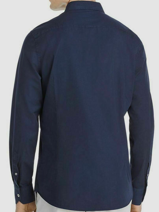 Translation missing: en.Dylan Gray All Cotton Classic Fit Poplin Shirt Navy-Size Small
