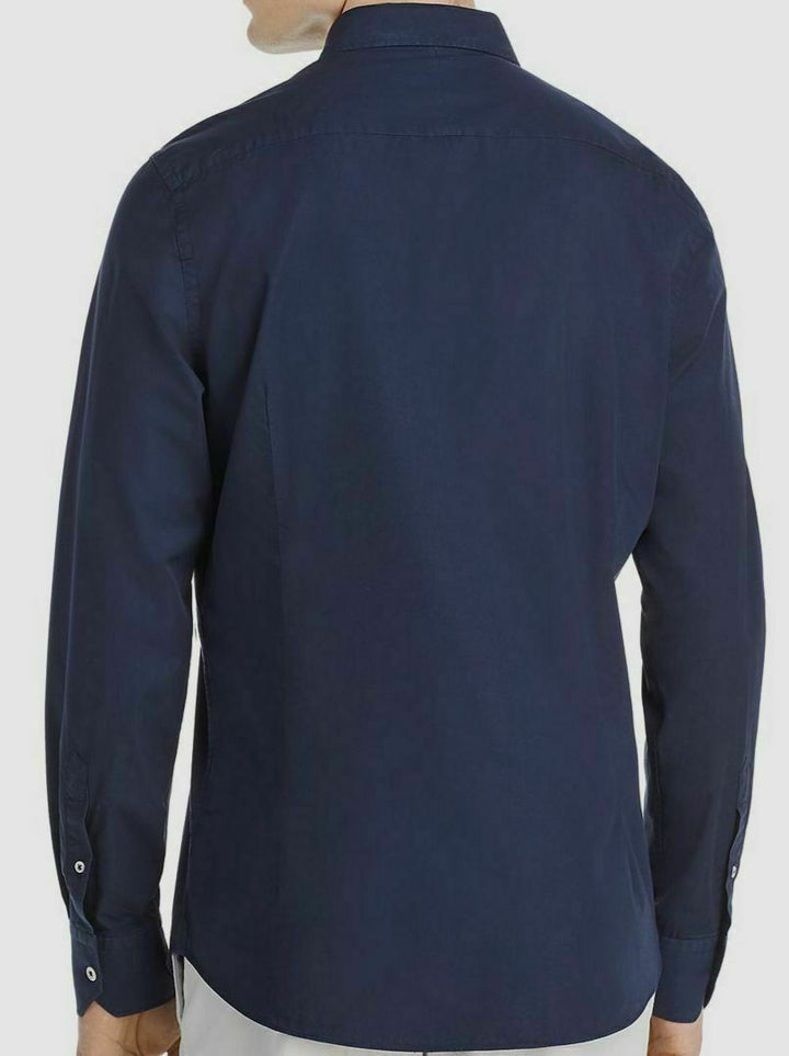 Translation missing: en.Dylan Gray All Cotton Classic Fit Poplin Shirt Navy-Size Small