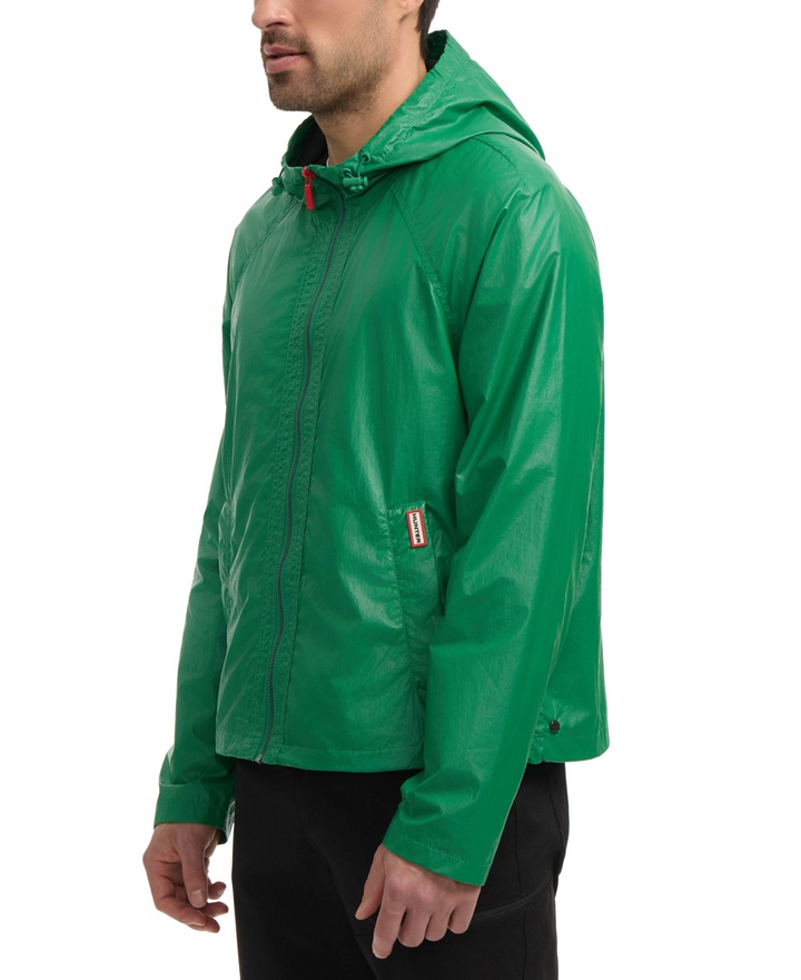 Translation missing: en.Hunter Men's Jay Crinkled Wax Jacket Classic Fit Bright Green-Medium