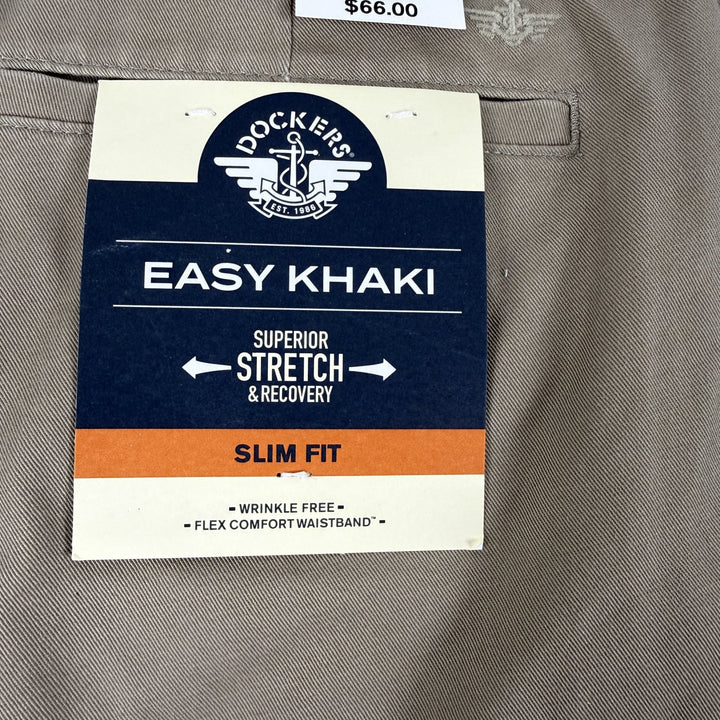 Translation missing: en.Dockers Men's Easy Khaki Slim Fit Stretch Pants Comfort Waist Timber Wolf-34x29