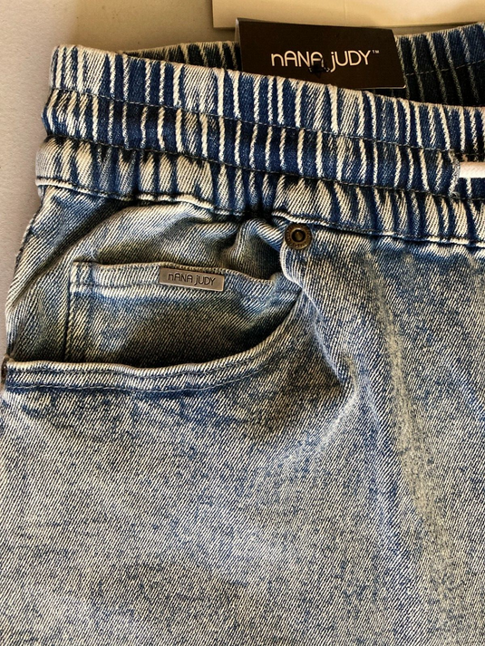 Translation missing: en.nANA jUDY Men's The Jogger Regular-Fit Stretch Denim Shorts Sunbleach Blue-Med