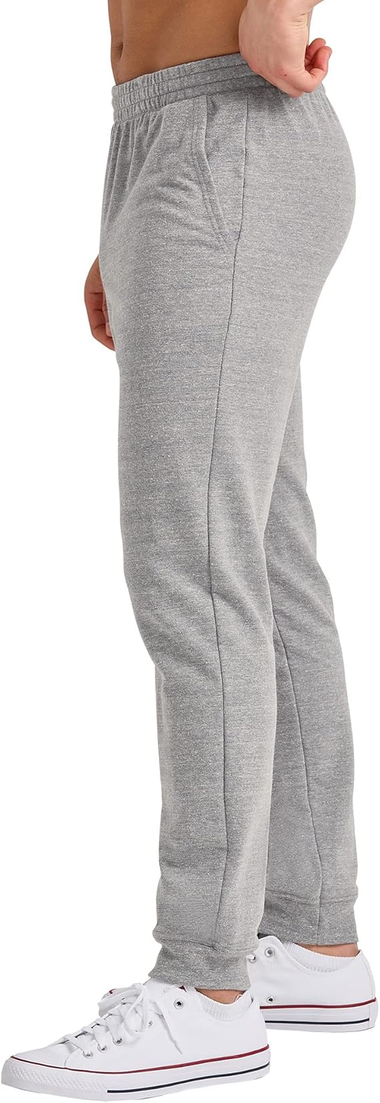 Translation missing: en.Hanes Men's Tri-Blend French Terry Jogger Pants Gray Concrete Heather Small
