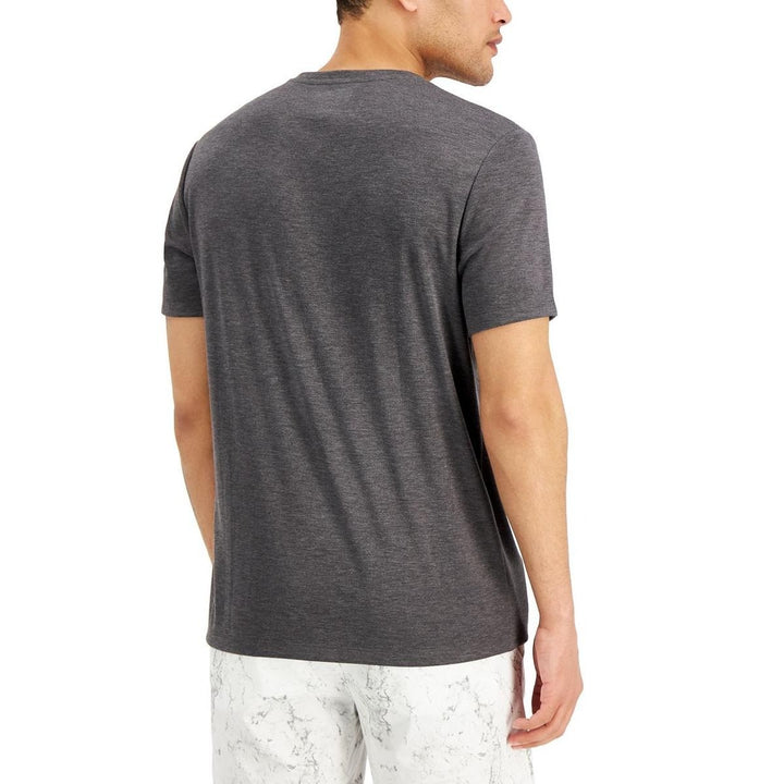 Translation missing: en.Alfani T-Shirt Mens Small Black/White V-Neck Cotton Blend Short Sleeve