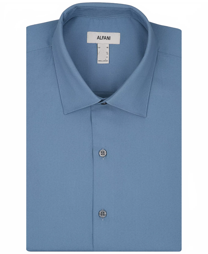Translation missing: en.Alfani Men's Slim-Fit Temperature Regulating Dress Shirt 14-14.5 32/33 Blue