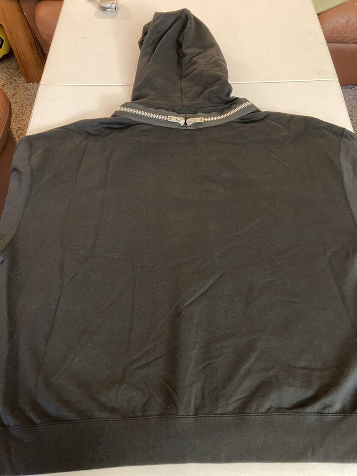 Translation missing: en.Zucca Men's 15 ZIPPED SWEATSHIRT Hoodie Relaxed Fit Black-Medium
