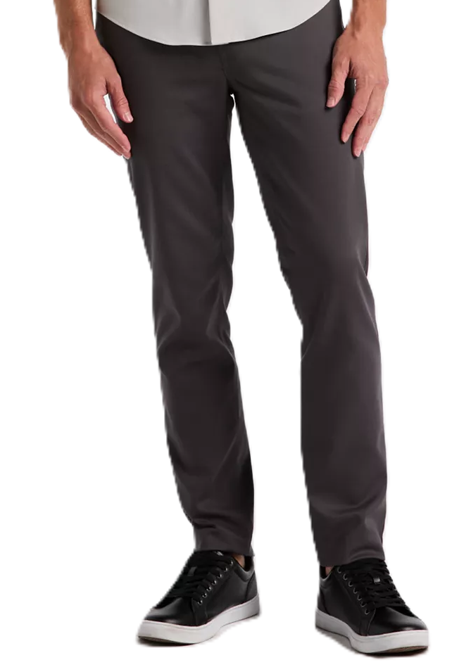 Translation missing: en.Perry Ellis Men's Double-Weave Slim-Fit 5-Pocket Pants Magnet Grey-32x32