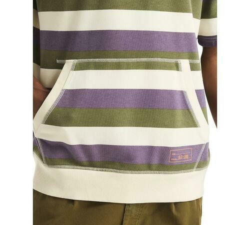 Translation missing: en.Nautica Crewneck Shirt Grape Size 2XL Mens Striped Kangaroo Pocket Classic Fit