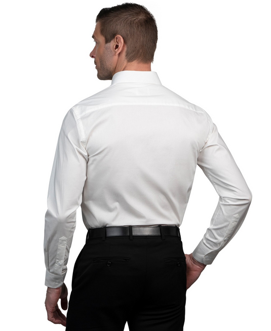 Translation missing: en.Tayion Collection Men's Slim-Fit Cotton Blend Dress Shirt White-17-17.5 32/33