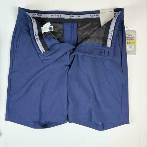 Translation missing: en.PGA Tour Golf Shorts Dark Peacoat Heather Blue Size 42 Two-Tone 8in Inseam