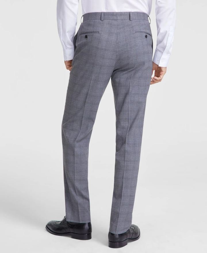 Translation missing: en.Michael Kors Marvin Men's Classic Fit Fall Pattern Pants Gray Plaid-36Wx34L