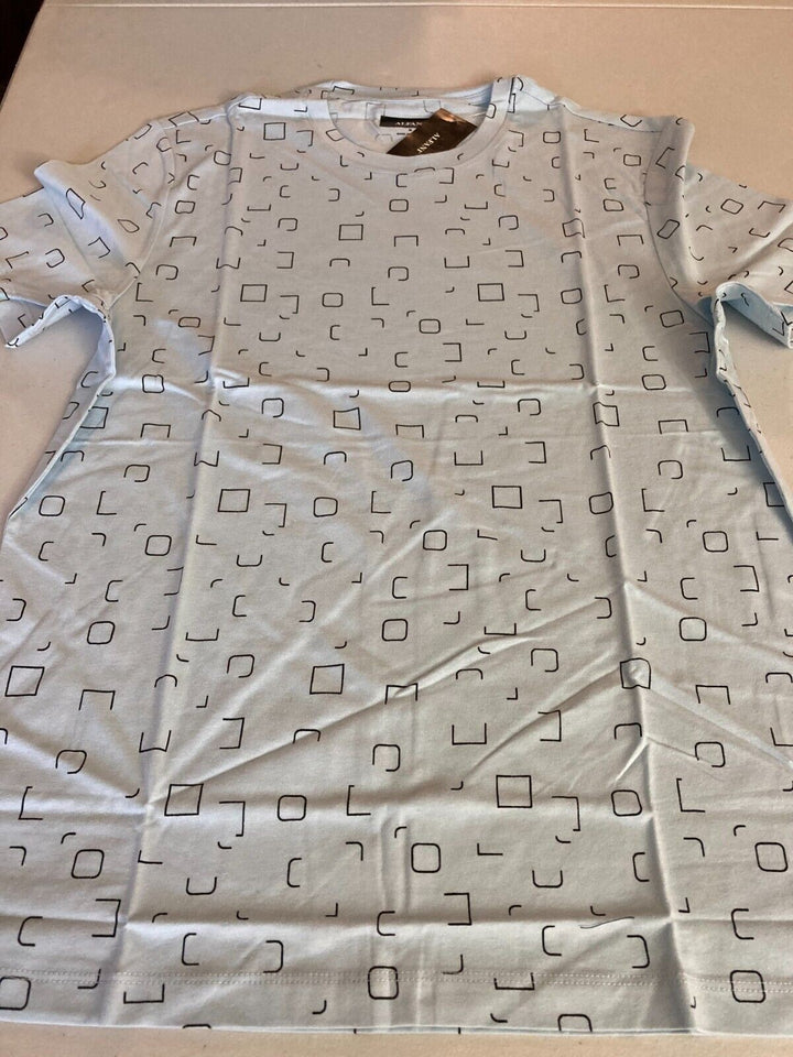 Translation missing: en.Alfani Men's Cotton Square Graphic T-Shirt in Nantucket Breeze Blue-Medium