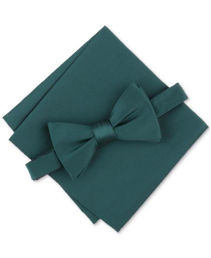 Translation missing: en.Alfani Men's Textured Bow Tie &amp; Pocket Square Set Wedding Formal Volume Pricing