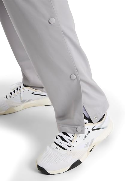 Translation missing: en.Reebok Men's Basketball Tricot Tear-a-Way Pants Leisure Grey Relaxed Fit-2XL