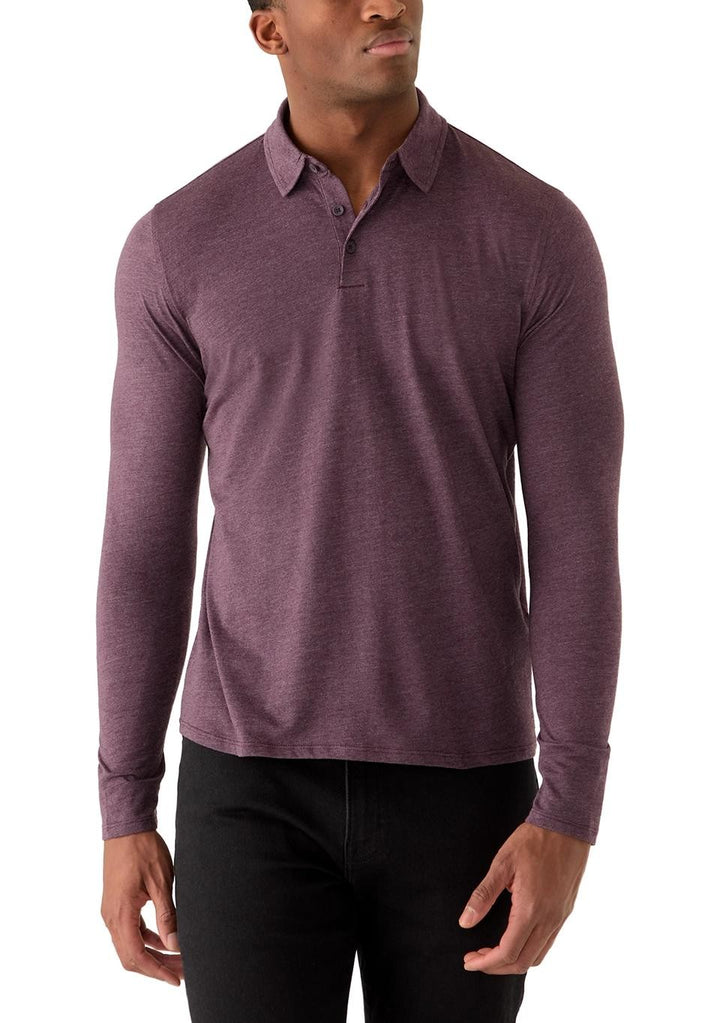 Translation missing: en.Kenneth Cole Polo Shirt Dark Purple Heather Size XL Men's Reg Fit Performance