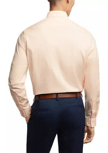 Translation missing: en.Michael Kors Dress Shirt Mens 18 34/35 Lt Orange Reg Fit Airsoft Stretch