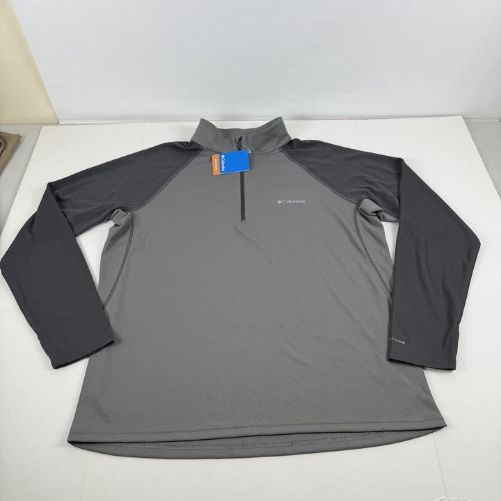 Translation missing: en.Columbia Men's Narrows Pointe Half Zip, City Grey/Shark, Size X-Large