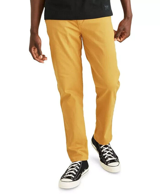 Translation missing: en.Dockers Men's Tapered Fit Alpha Icon Chinos in Narcissus Yellow-29/30
