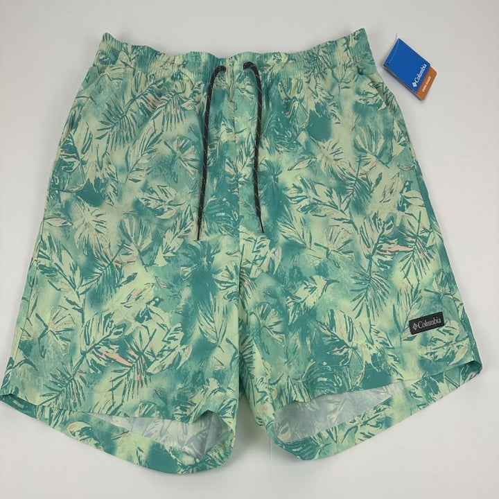 Translation missing: en.Columbia Men's Summertide Stretch Printed Shorts Ice Green Sketchy Paradise-2XL