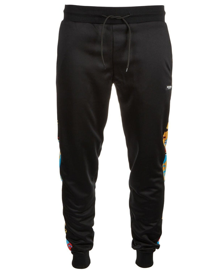 Translation missing: en.Reason Men's Interlock Jogger Pants Black With Multicolor Side Trim Large