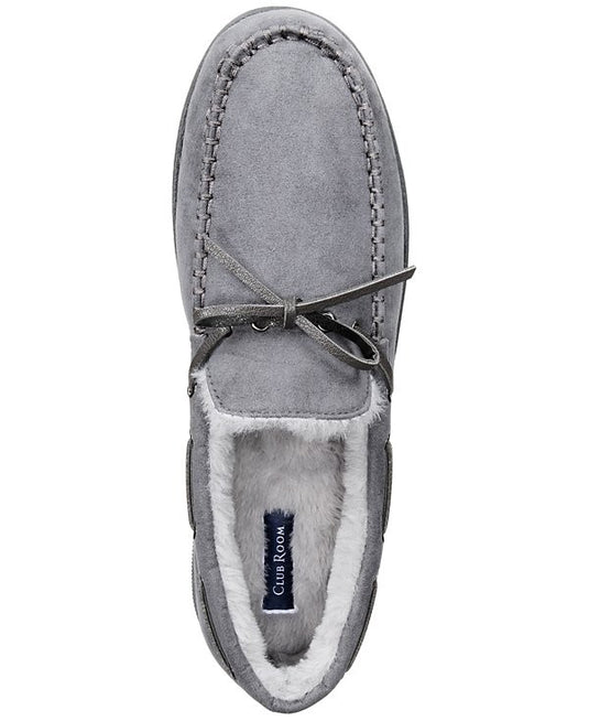 Translation missing: en.Club Room Men's Moccasin Slippers in Gray-Small 6-7