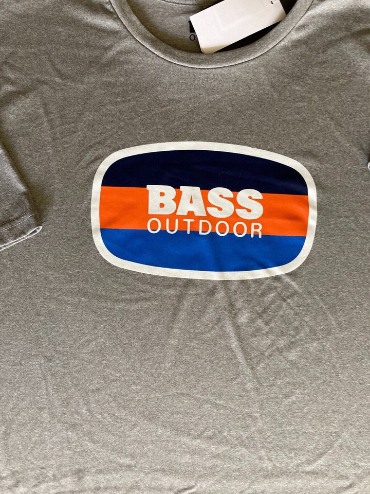 Translation missing: en.Bass Outdoor Men's Performance Graphic T-Shirt UPF50 in Grey Heather-XL