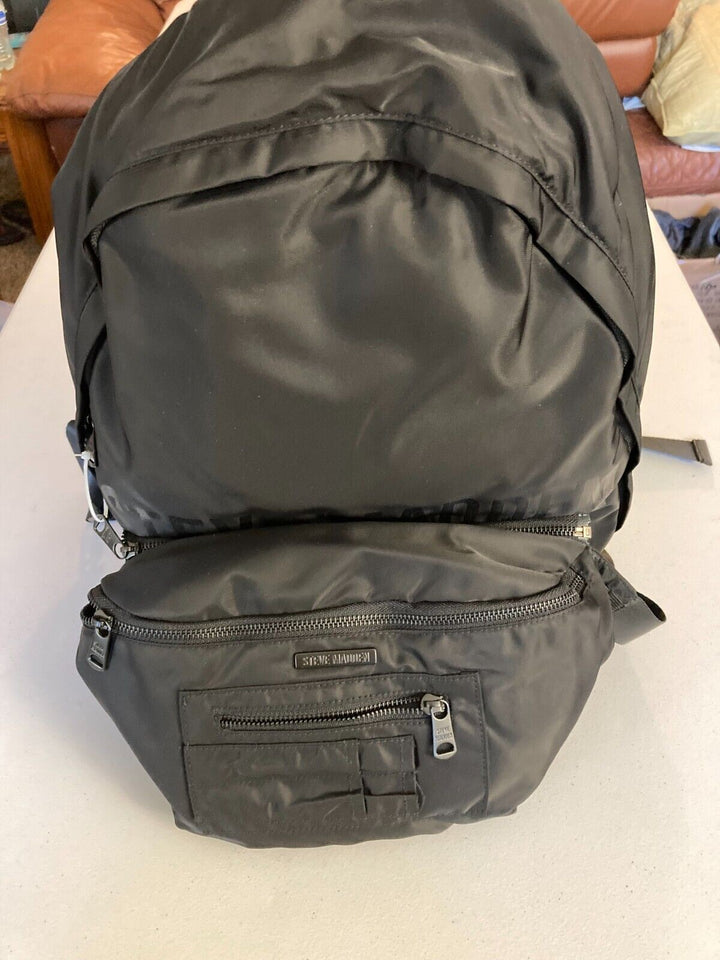 Translation missing: en.Steve Madden Men's Backpack with Large Detachable Fanny Pack in Black