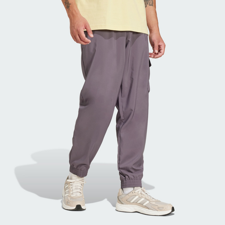 Translation missing: en.adidas Men's Essentials Small Logo Cargo Joggers Gray-Large 36-38W