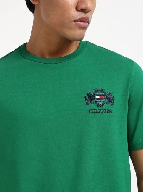 Translation missing: en.Tommy Hilfiger Men's Big &amp; Tall Embroidered Hilfiger Crest T-Shirt Green-2XLT
