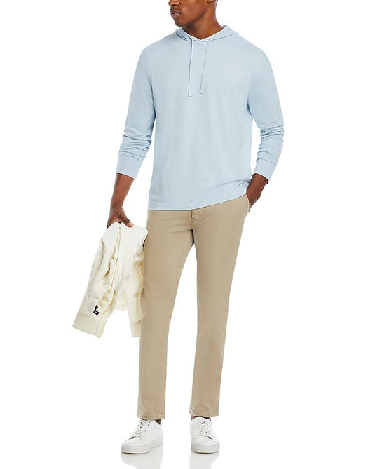 Translation missing: en.The Men's Store at Major Dept Store Cotton Slub Hooded Long Sleeve Tee Blue-XL