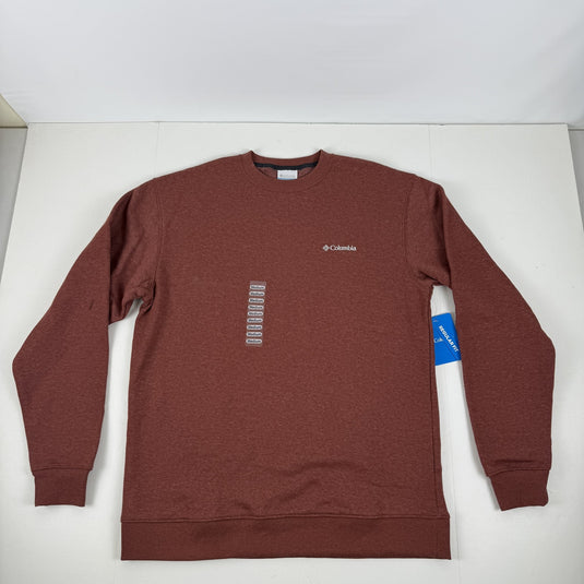 Translation missing: en.Columbia Men's Hart Mountain II Crew Neck Sweatshirt - Spice Heather-Size Medium