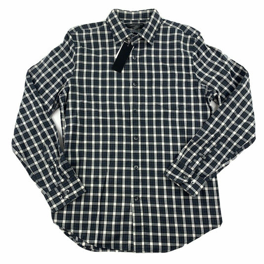 Translation missing: en.The Men's Store  Check-Print Classic Fit Shirt Grey Combo-Medium