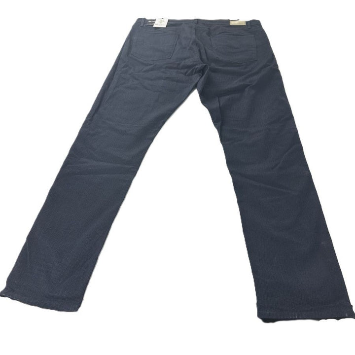 Translation missing: en.Robert Graham Kent Men's Tonal-Print Tailored Fit Pants in Navy-36x32