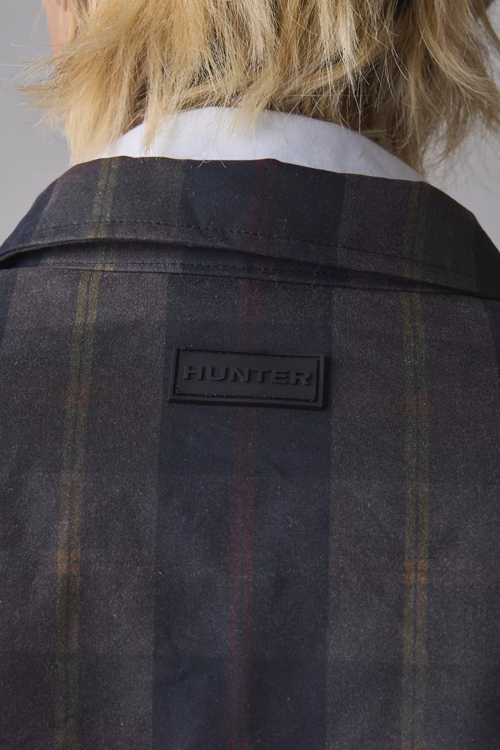 Translation missing: en.Hunter Men's Foster Wax Trucker Jacket Size Large Brown Plaid Cotton Water Repel
