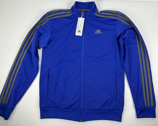 Translation missing: en.adidas Men's Tricot Track Jacket Semi Lucid Blue/Olive-Small