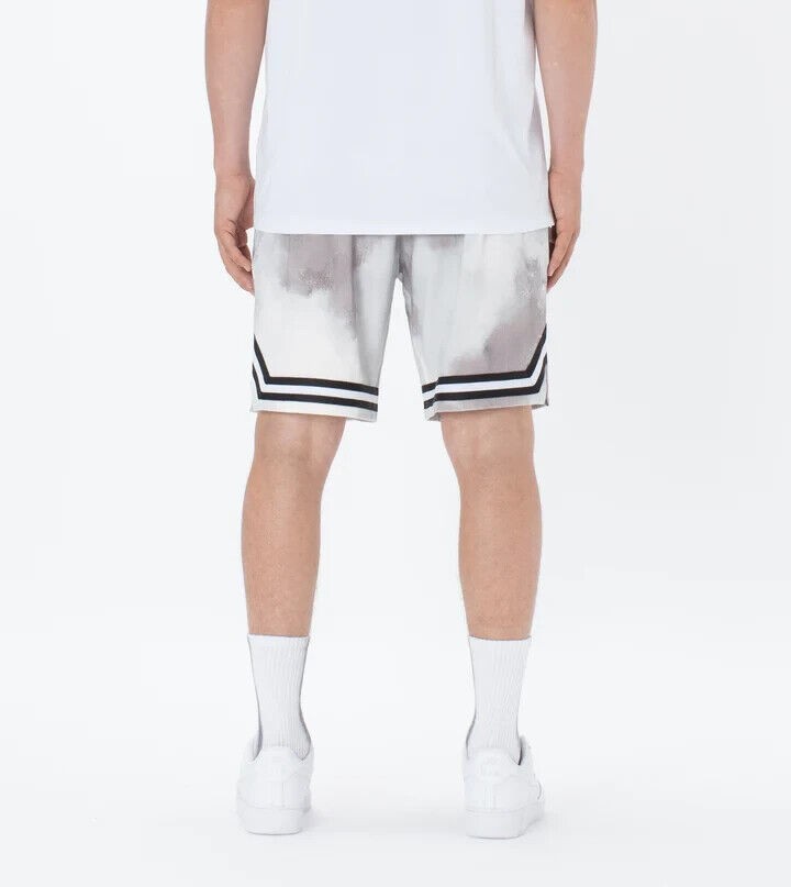 Translation missing: en.ZANEROBE Men's Organic Cotton Pique Basketball Short White Camo-Size 36
