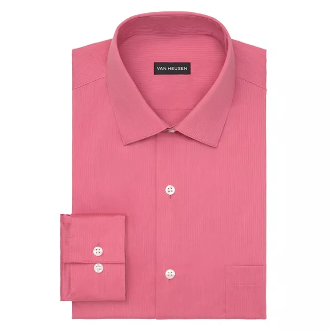 Translation missing: en.Van Heusen Men's Regular Fit Everyday Defense Dress Shirt Rouge-15-15.5 34/35