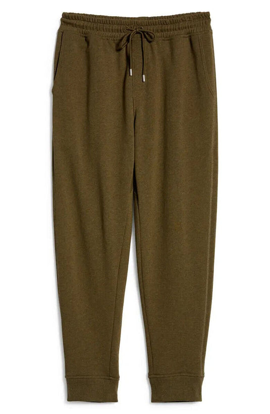 Translation missing: en.ATM Anthony Thomas Melillo Mélange French Terry Joggers in Olive Heather-Size S