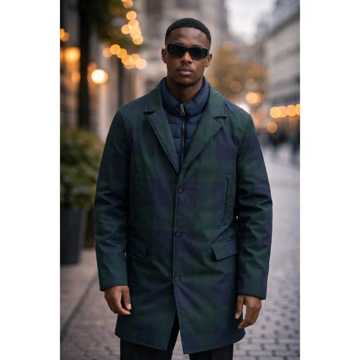 Translation missing: en.Hunter Men's Aldgate Premium Blazer Twofer Jacket Blackwatch Plaid Tarten-Large